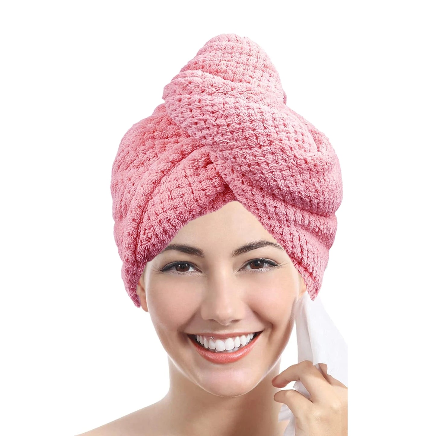 Solid Hair Towel Wrap for Women