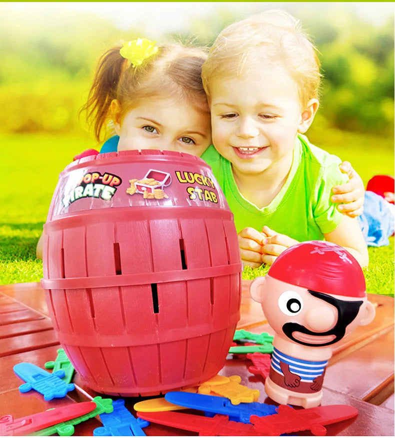 Pirate Barrel Pop-Up Game Toy for Kids