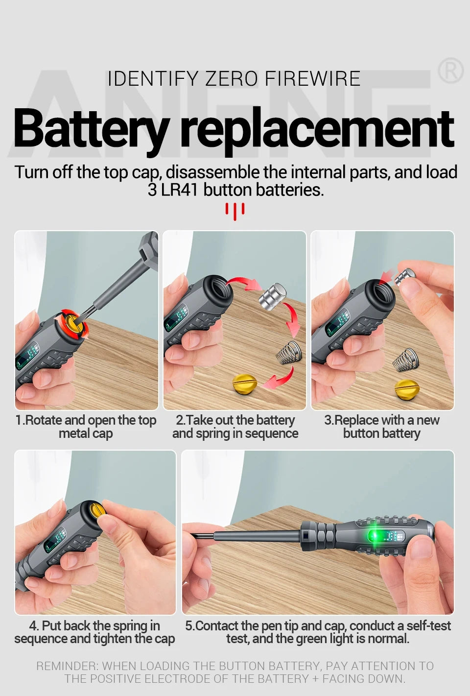Electric Voltage Tester Pen 70-600V