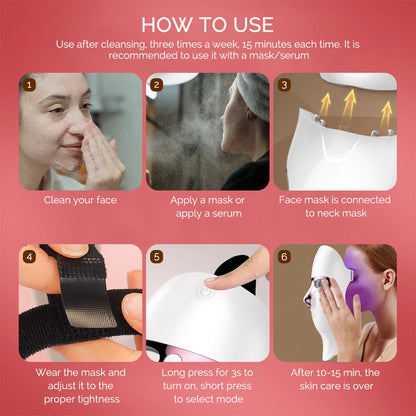 Rechargeable LED Facial & Neck Mask