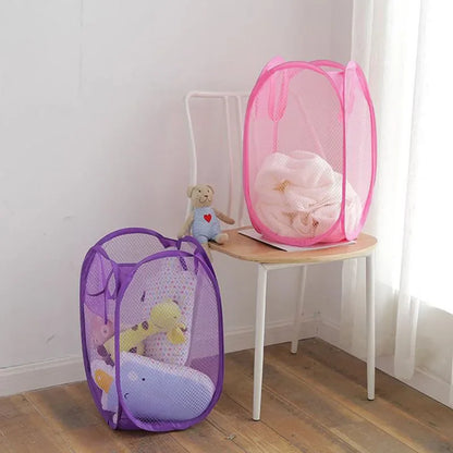 Foldable Mesh Clothes Basket