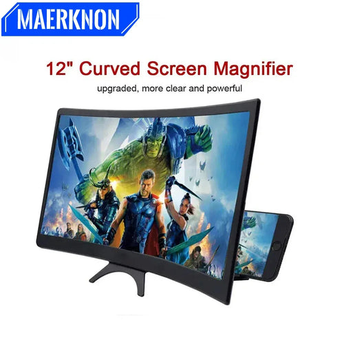 12” 3D HD Screen Magnifier – Phone Video Amplifier Stand