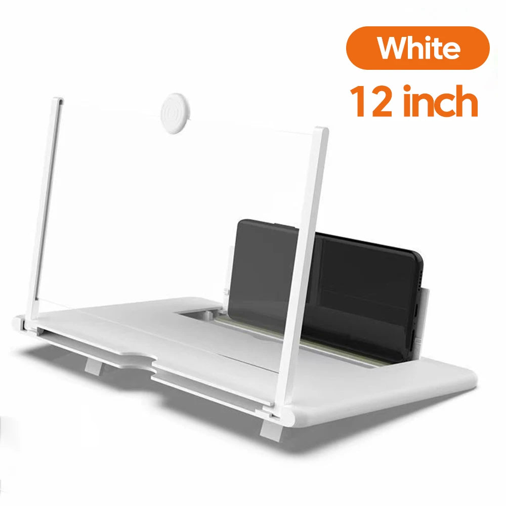 10/12” HD Phone Screen Magnifier – Portable Video Amplifier Stand