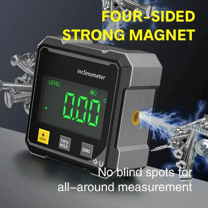 Digital Angle Gauge with Laser – Magnetic Inclinometer