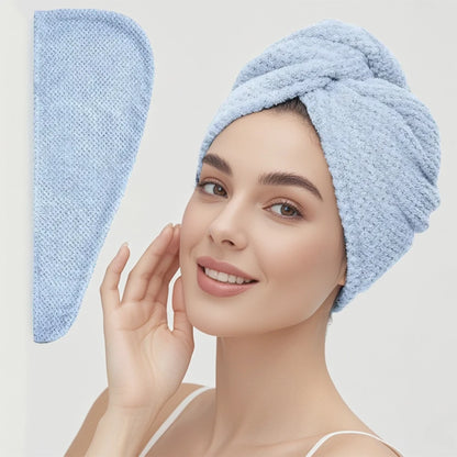 Solid Hair Towel Wrap for Women