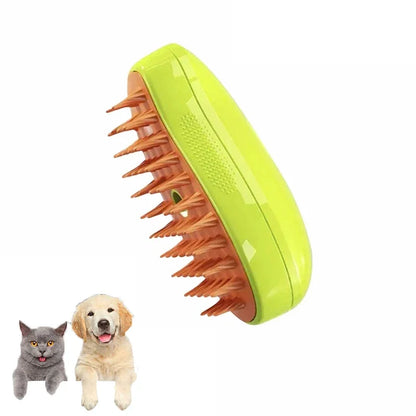 Pet Steam Brush – Electric Grooming & Massage Tool