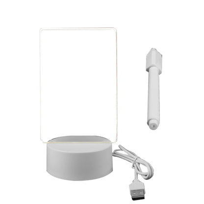 LED Acrylic Message Board Night Light – USB Powered