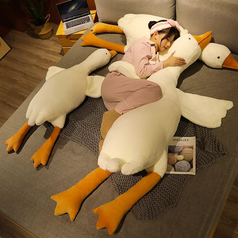 Giant Goose Plush Pillow – Soft Stuffed Animal Toy