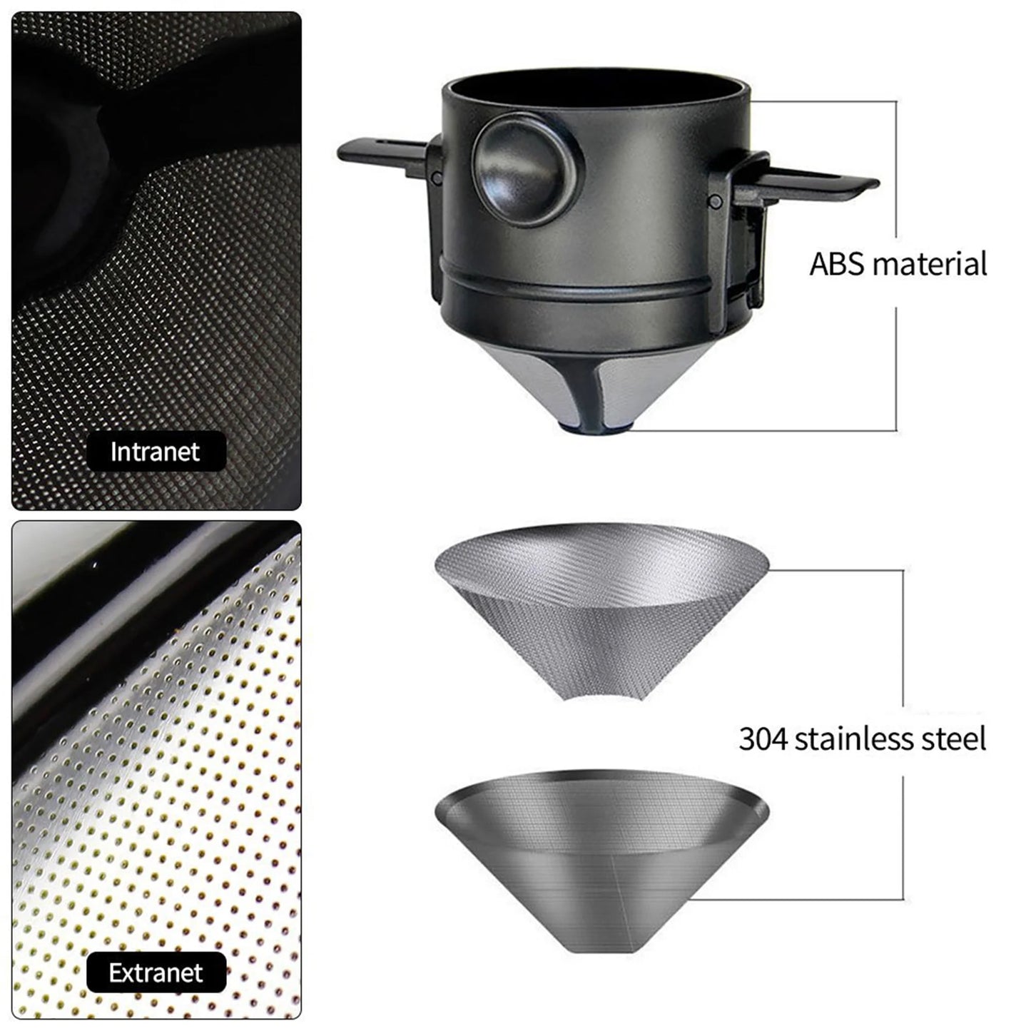 Travel-Friendly Pour-Over Coffee Maker Set