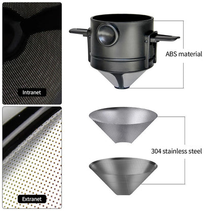 Travel-Friendly Pour-Over Coffee Maker Set
