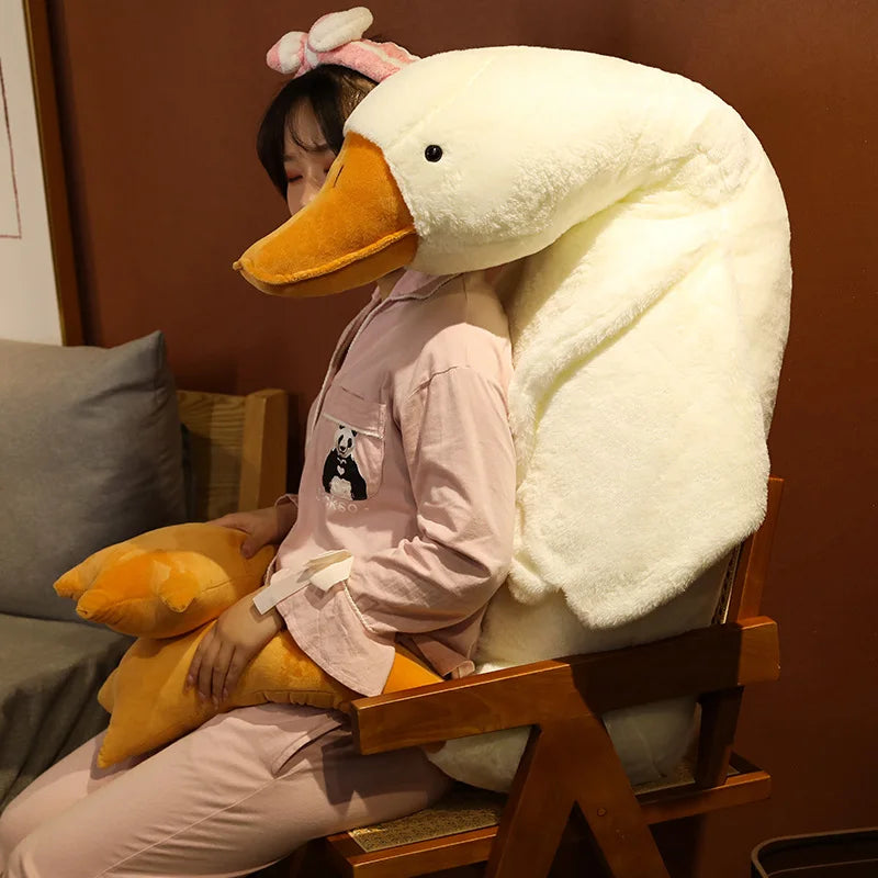 Giant Goose Plush Pillow – Soft Stuffed Animal Toy