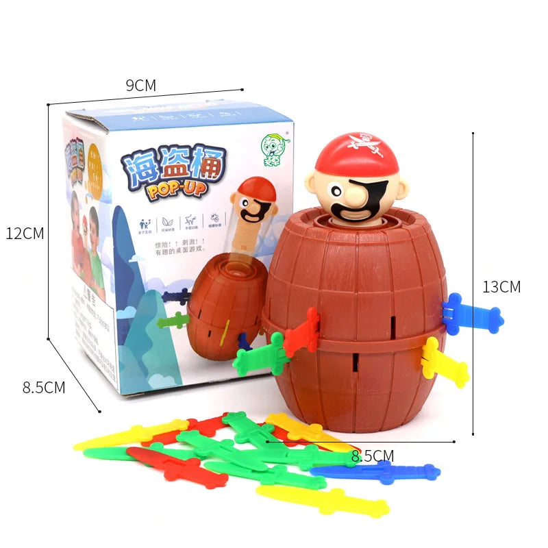 Pirate Barrel Pop-Up Game Toy for Kids