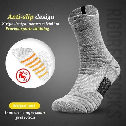 Breathable Anti-Slip Football Socks for Men