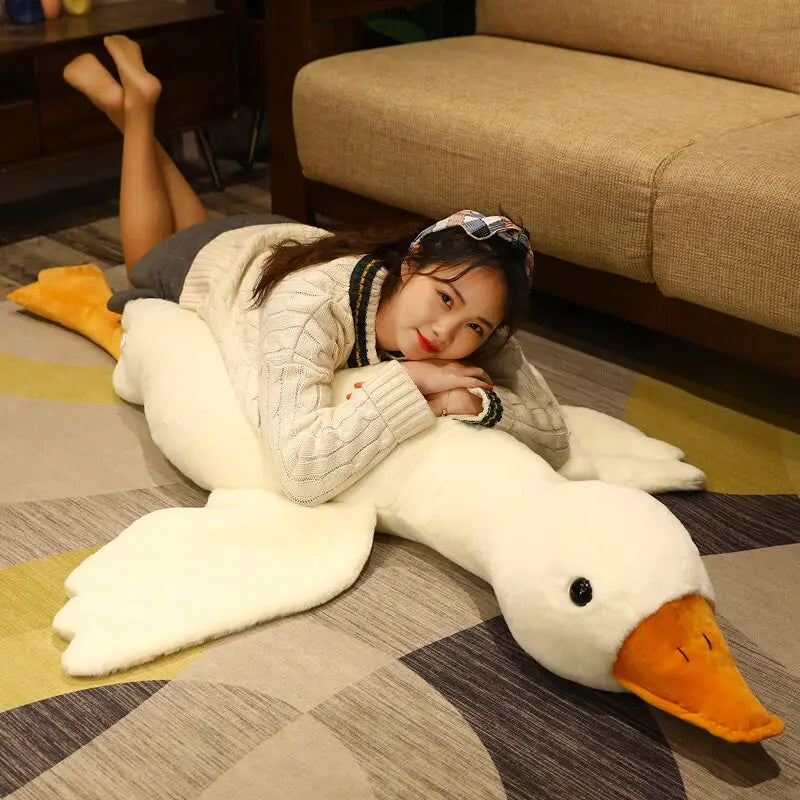 Giant Goose Plush Pillow – Soft Stuffed Animal Toy