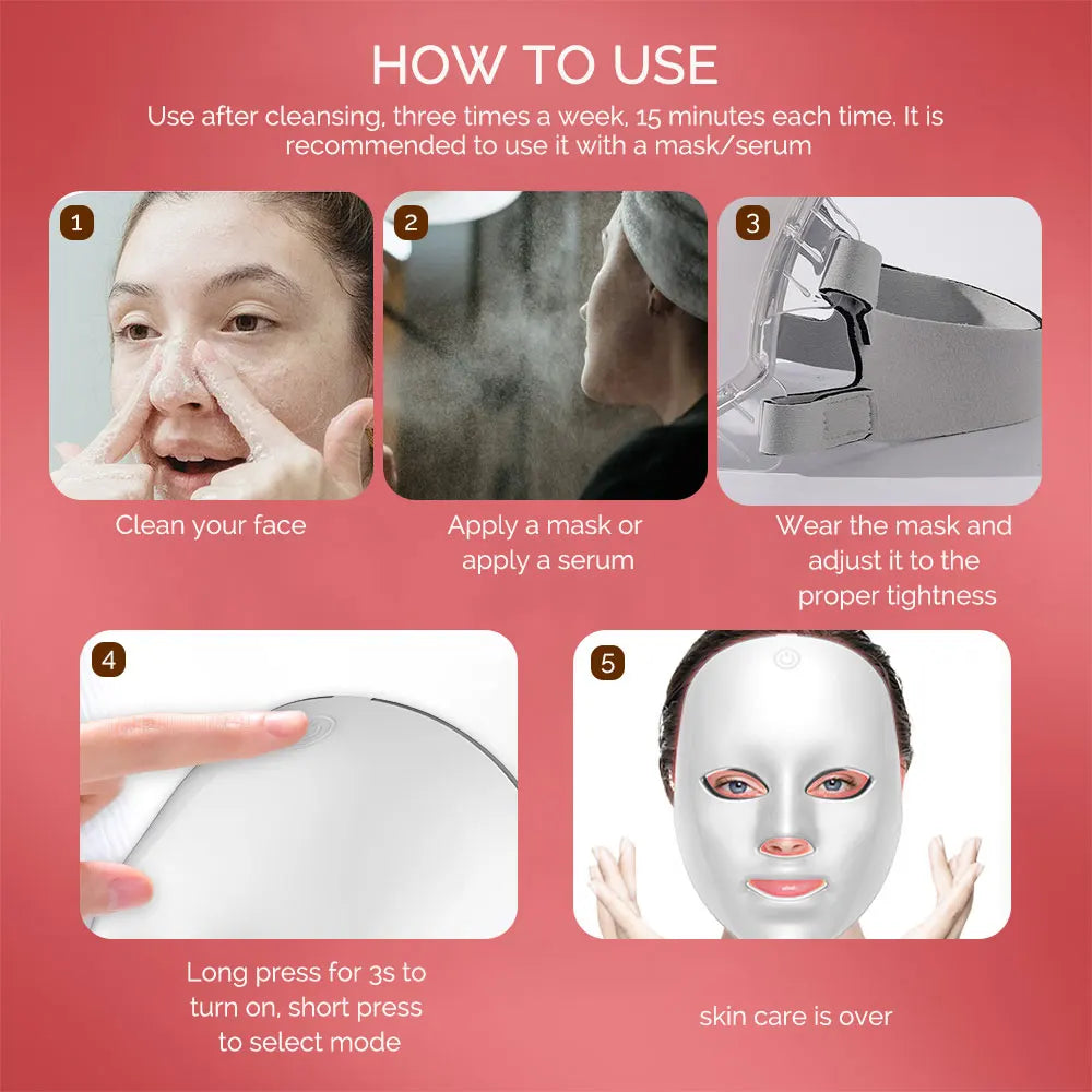 Wireless LED Facial Mask