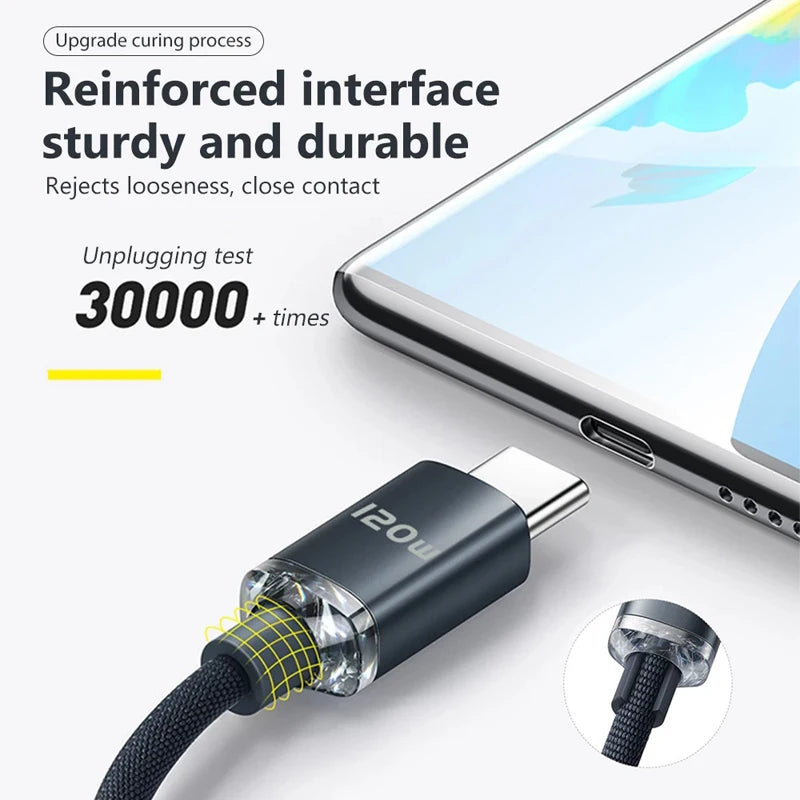 120W PD USB-C Fast Charging Cable