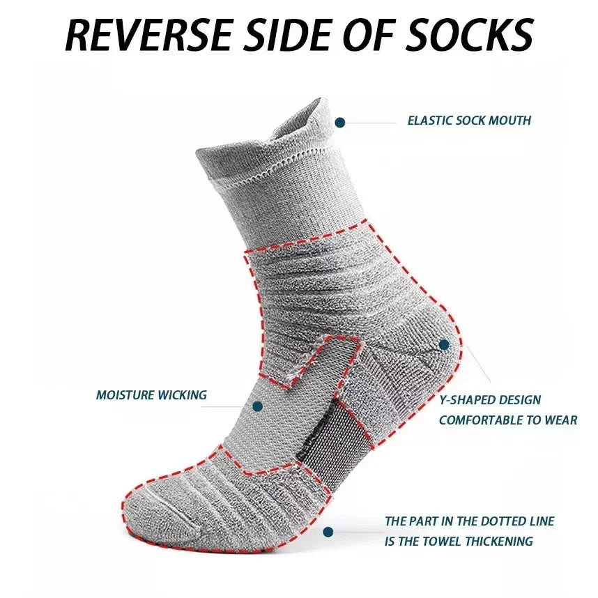 Breathable Anti-Slip Football Socks for Men
