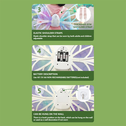 Glowing Musical Elf/Fairy Wings for Kids