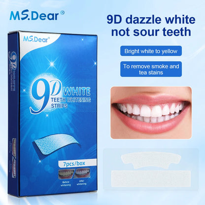 9D Teeth Whitening Strips – Advanced Gel Bleaching & Oral Care
