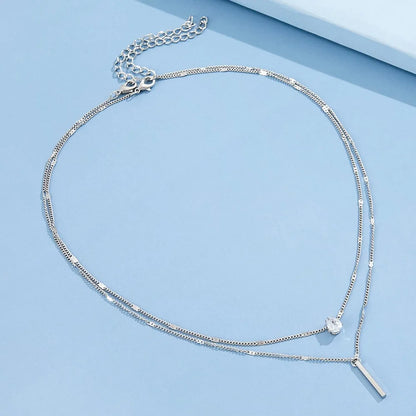 Fashion Zircon Multilayer Necklace for Women