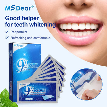 9D Teeth Whitening Strips – Advanced Gel Bleaching & Oral Care