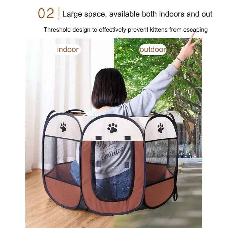 Portable Foldable Pet Tent for Dogs & Cats