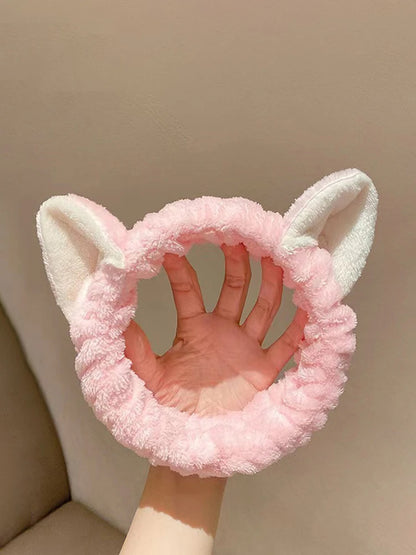 Soft Cat Ear Makeup Headband for Girls