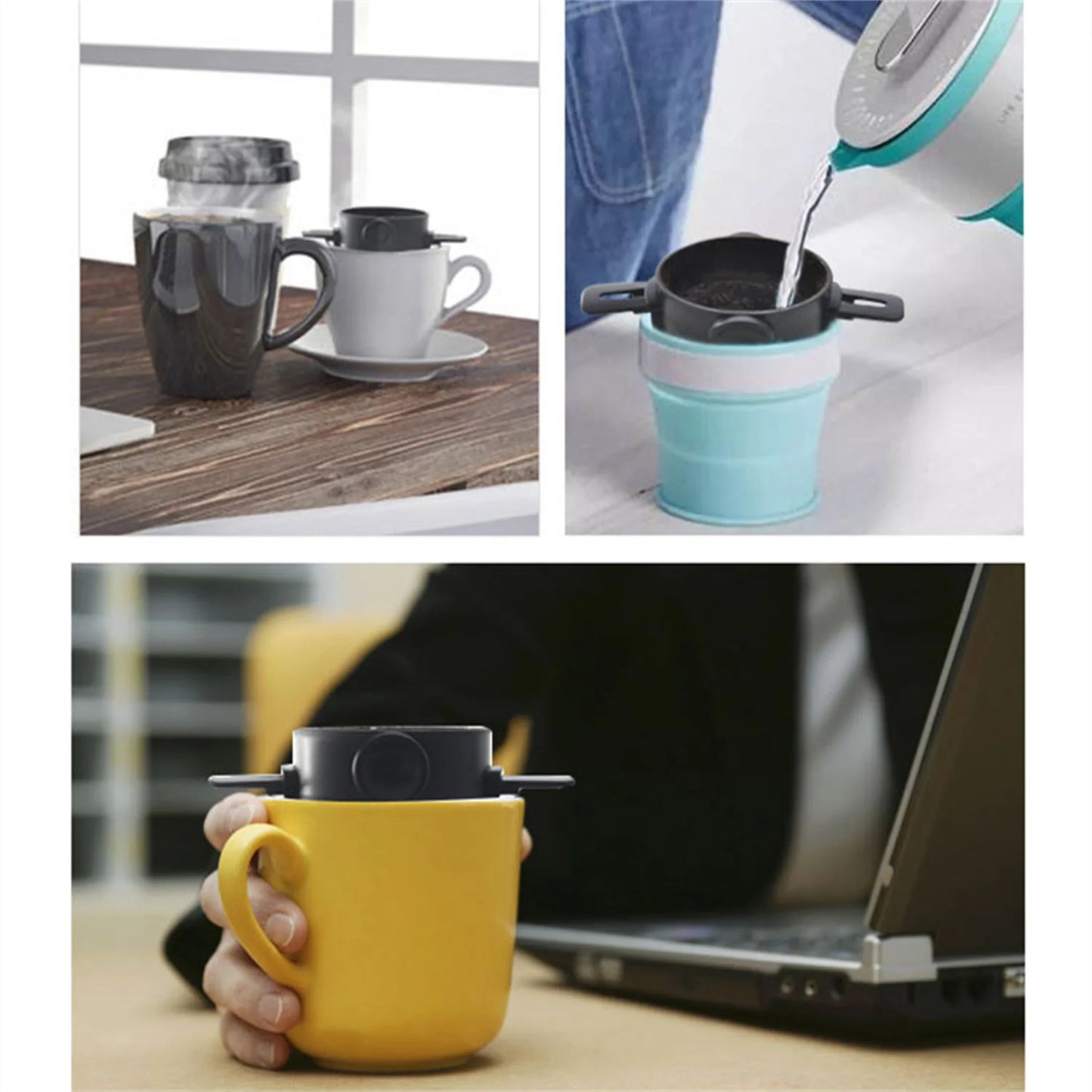 Travel-Friendly Pour-Over Coffee Maker Set