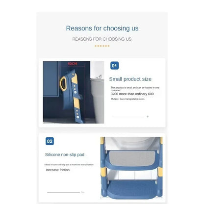 Foldable Toilet Step Stool for Boys & Girls