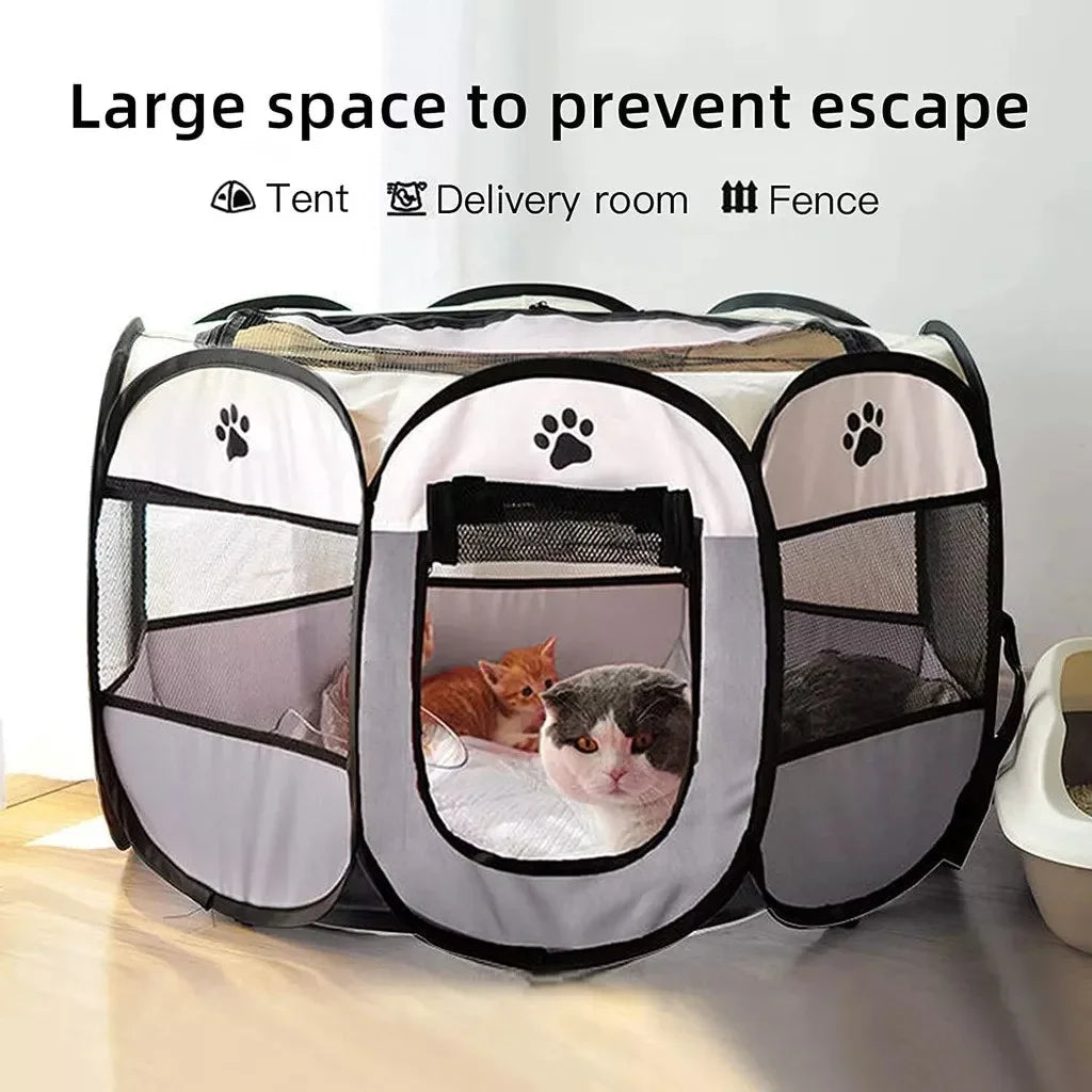 Portable Foldable Pet Tent for Dogs & Cats