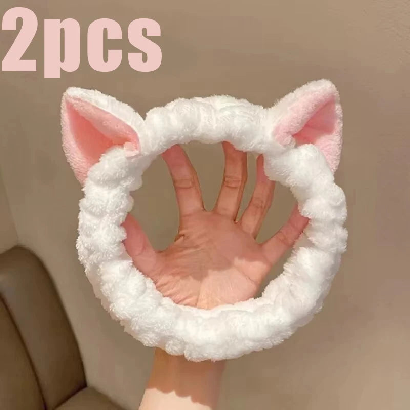 Soft Cat Ear Makeup Headband for Girls