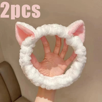 Soft Cat Ear Makeup Headband for Girls