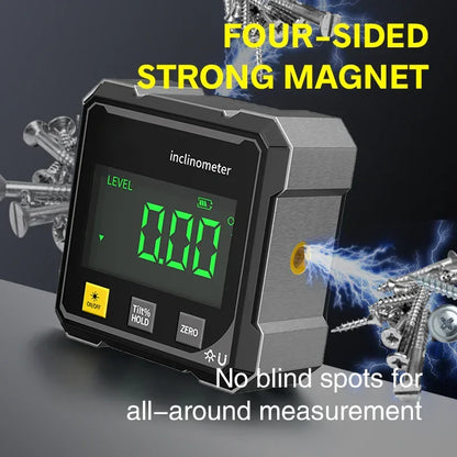 Digital Angle Gauge with Laser – Magnetic Inclinometer