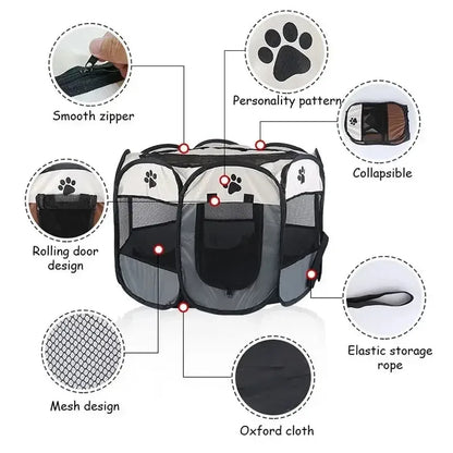 Portable Foldable Pet Tent for Dogs & Cats