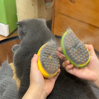 Pet Steam Brush – Electric Grooming & Massage Tool