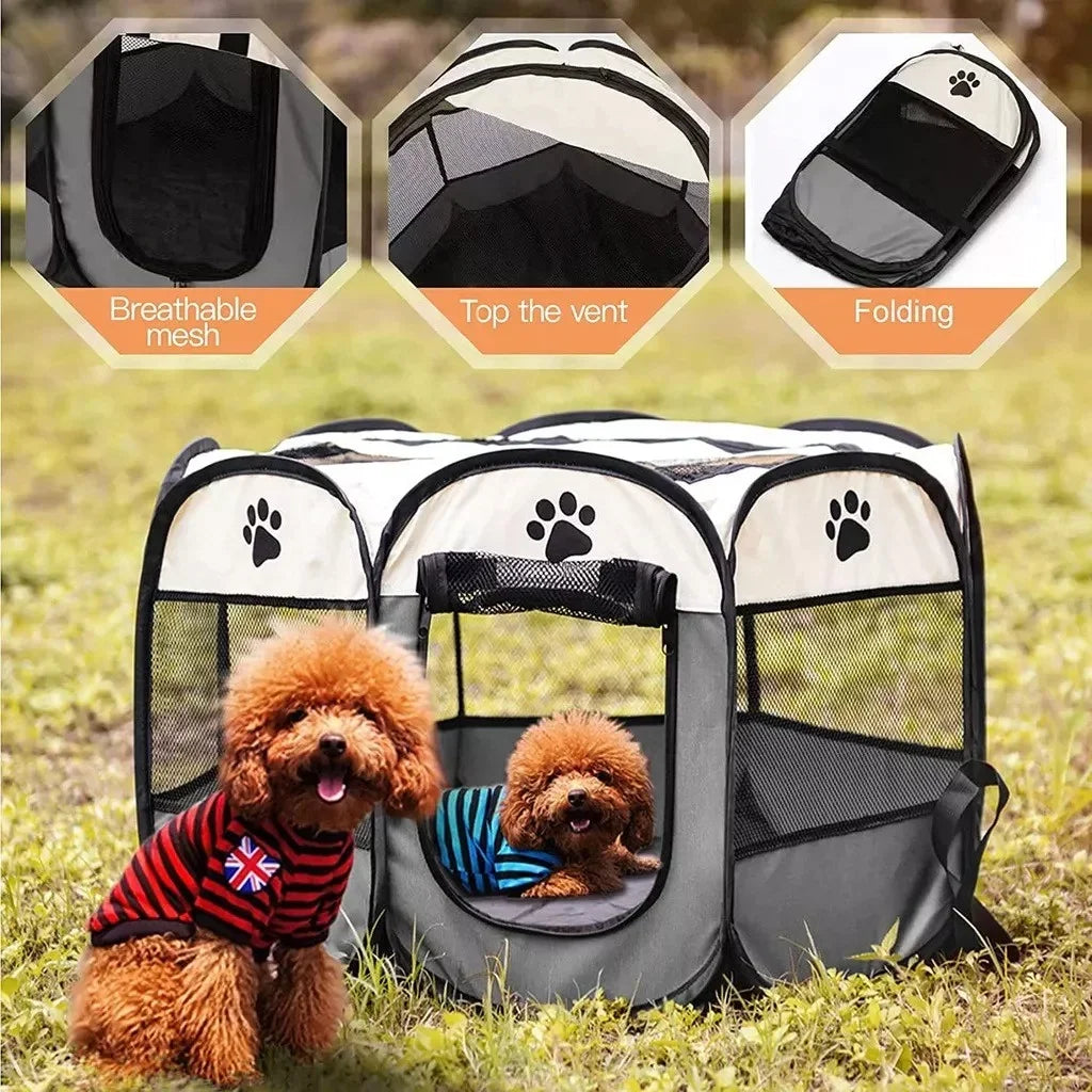 Portable Foldable Pet Tent for Dogs & Cats