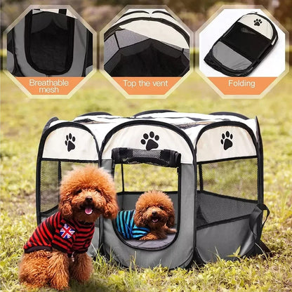 Portable Foldable Pet Tent for Dogs & Cats