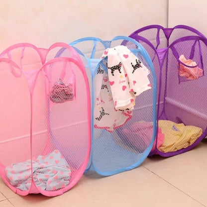Foldable Mesh Clothes Basket