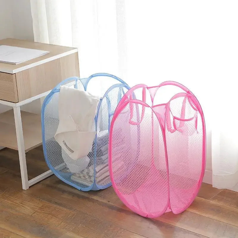 Foldable Mesh Clothes Basket