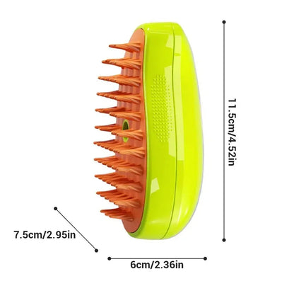Pet Steam Brush – Electric Grooming & Massage Tool