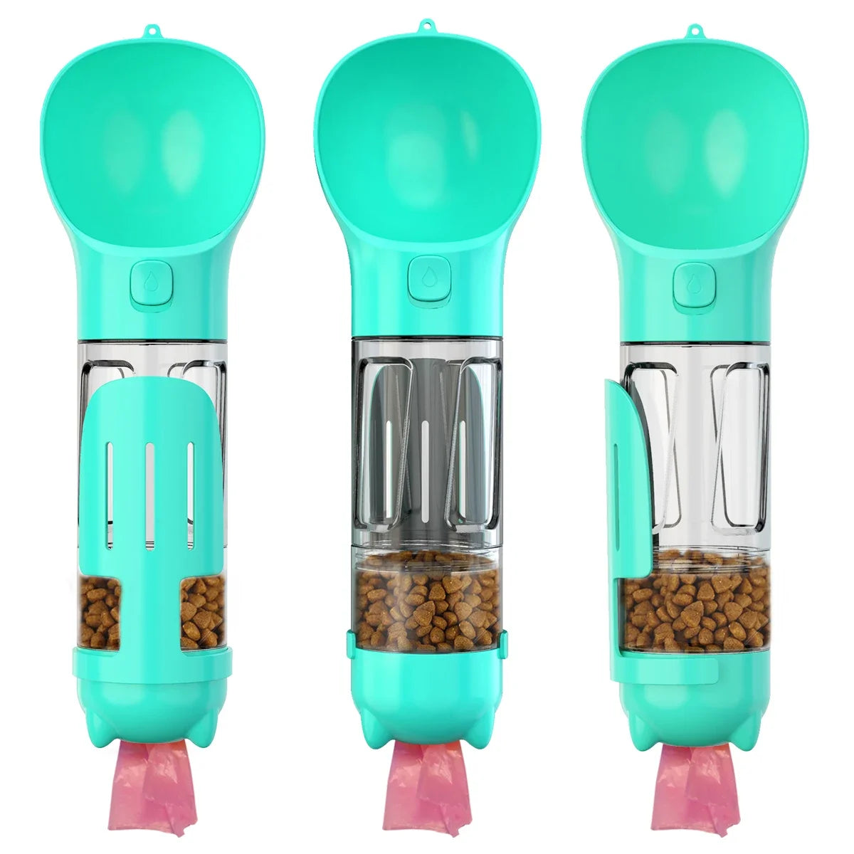 3-in-1 Pet Water Bottle – Leakproof Dog & Cat Travel Feeder