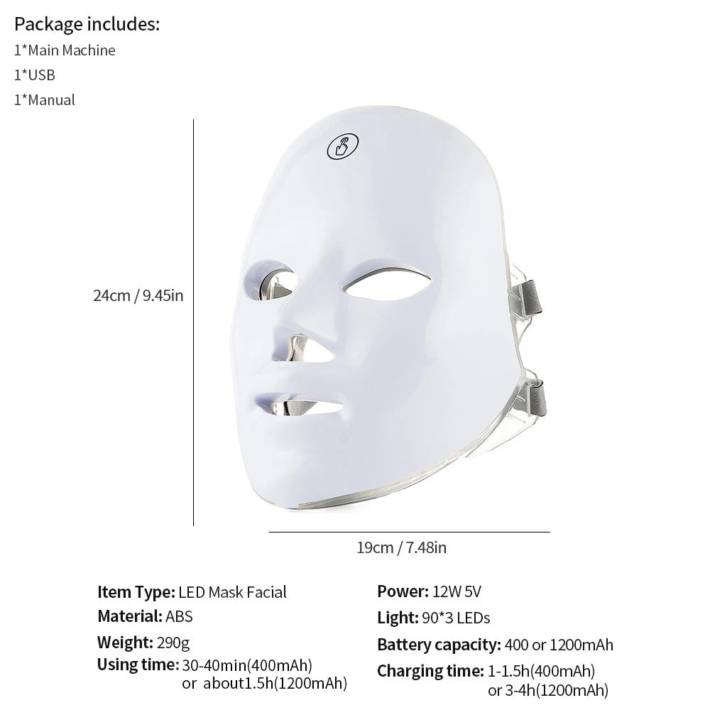 Wireless LED Facial Mask