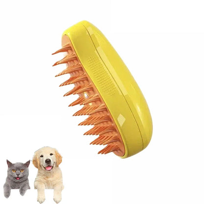 Pet Steam Brush – Electric Grooming & Massage Tool