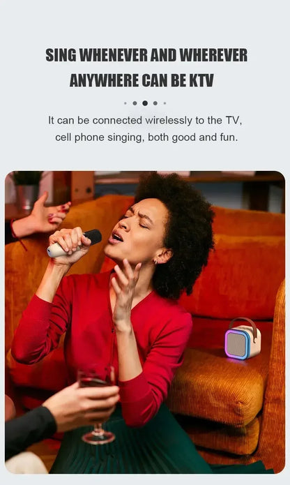 K12 Karaoke Machine with Wireless Mic – Bluetooth Speaker