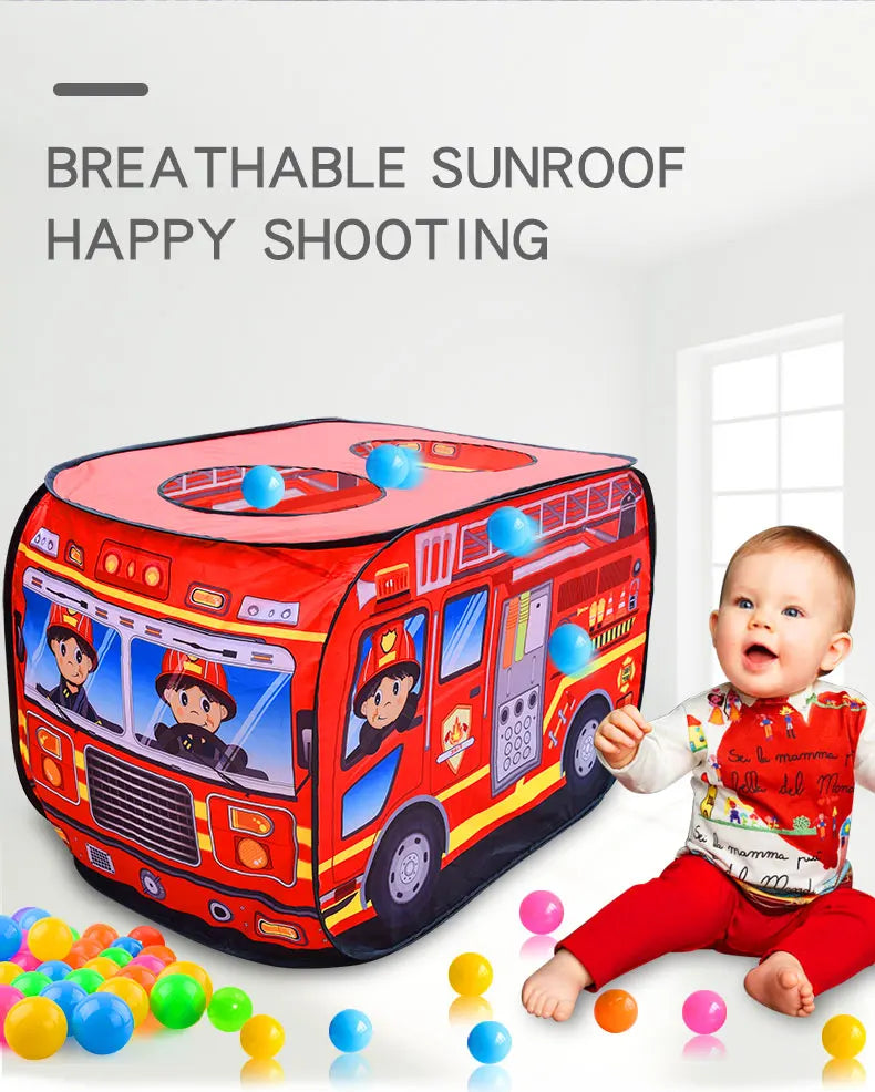 Fire Truck Play Tent for Kids