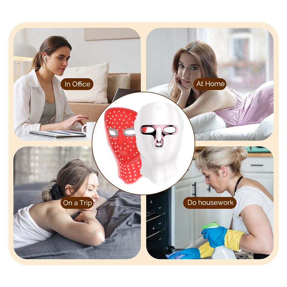 Rechargeable LED Facial & Neck Mask
