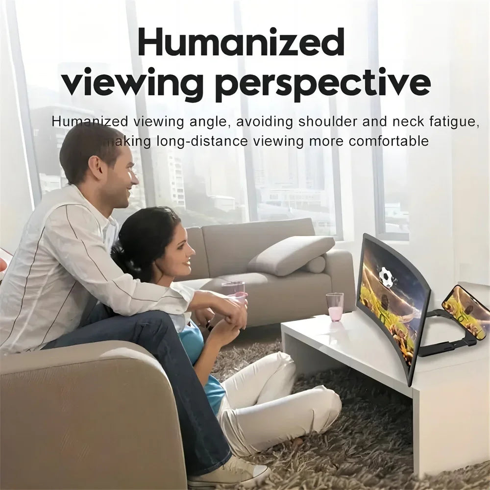 12” 3D HD Screen Magnifier – Phone Video Amplifier Stand