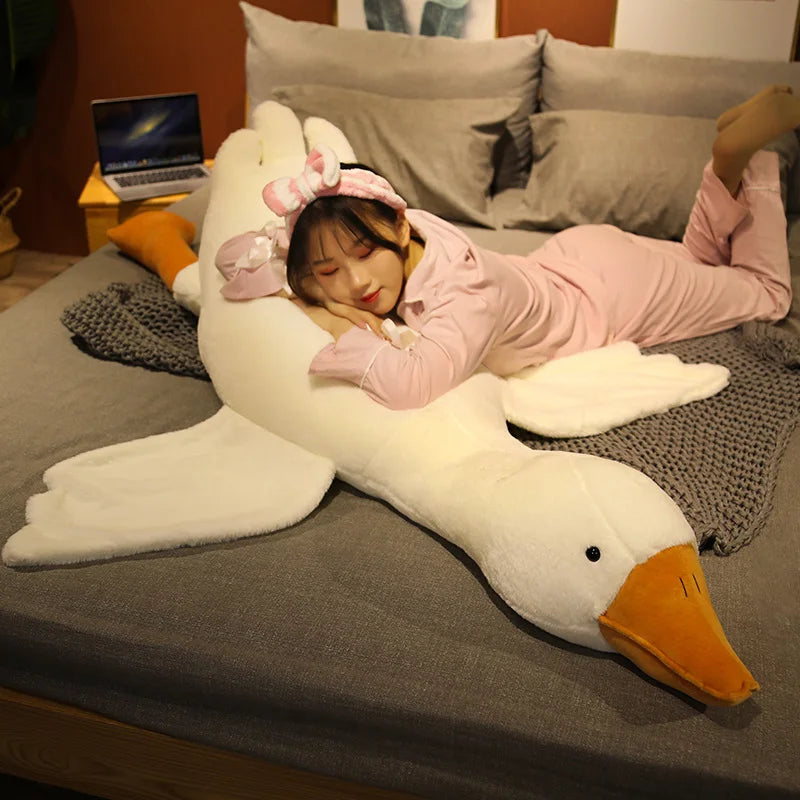 Giant Goose Plush Pillow – Soft Stuffed Animal Toy