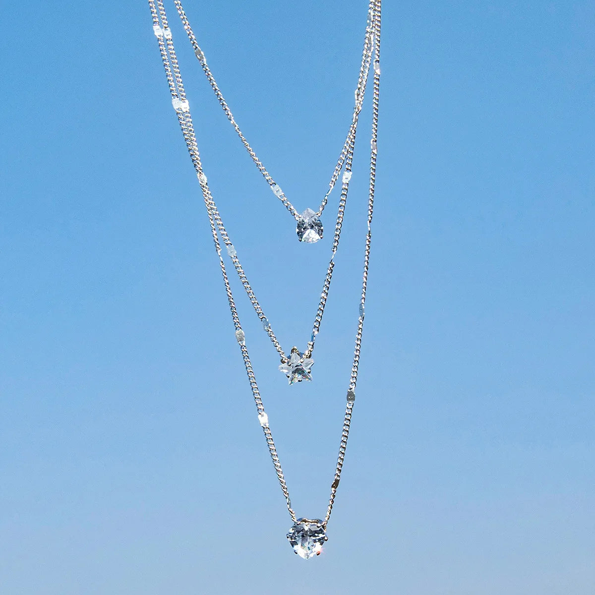 Fashion Zircon Multilayer Necklace for Women