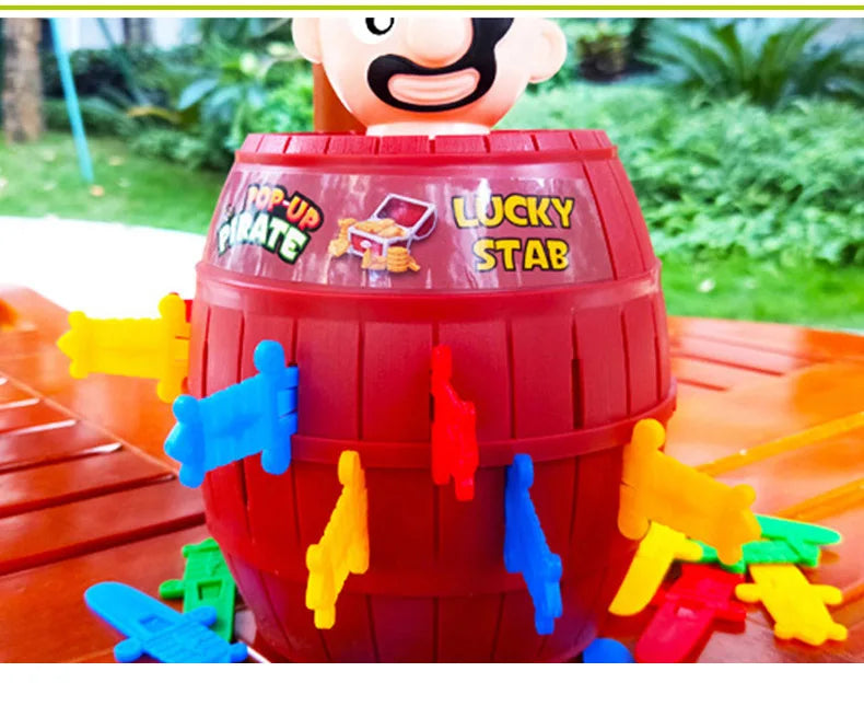 Pirate Barrel Pop-Up Game Toy for Kids